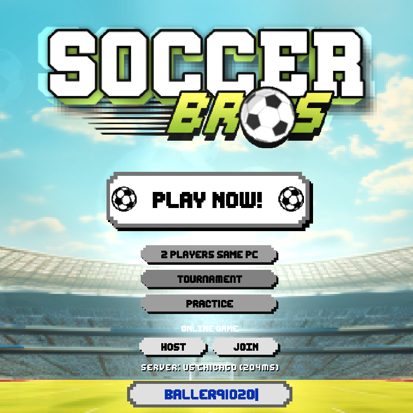 Play Soccer Bros on Baseball 9